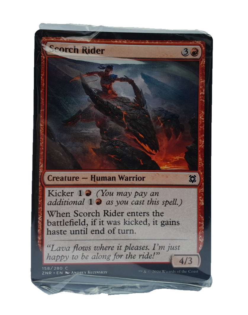 MAGIC THE GATHERING MTG ZENDIKAR RISING RED THEME BOOSTER BRAND NEW WITHOUT BOX