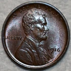 Brilliant Uncirculated 1916-P Lincoln Cent, Attractively Toned specimen.