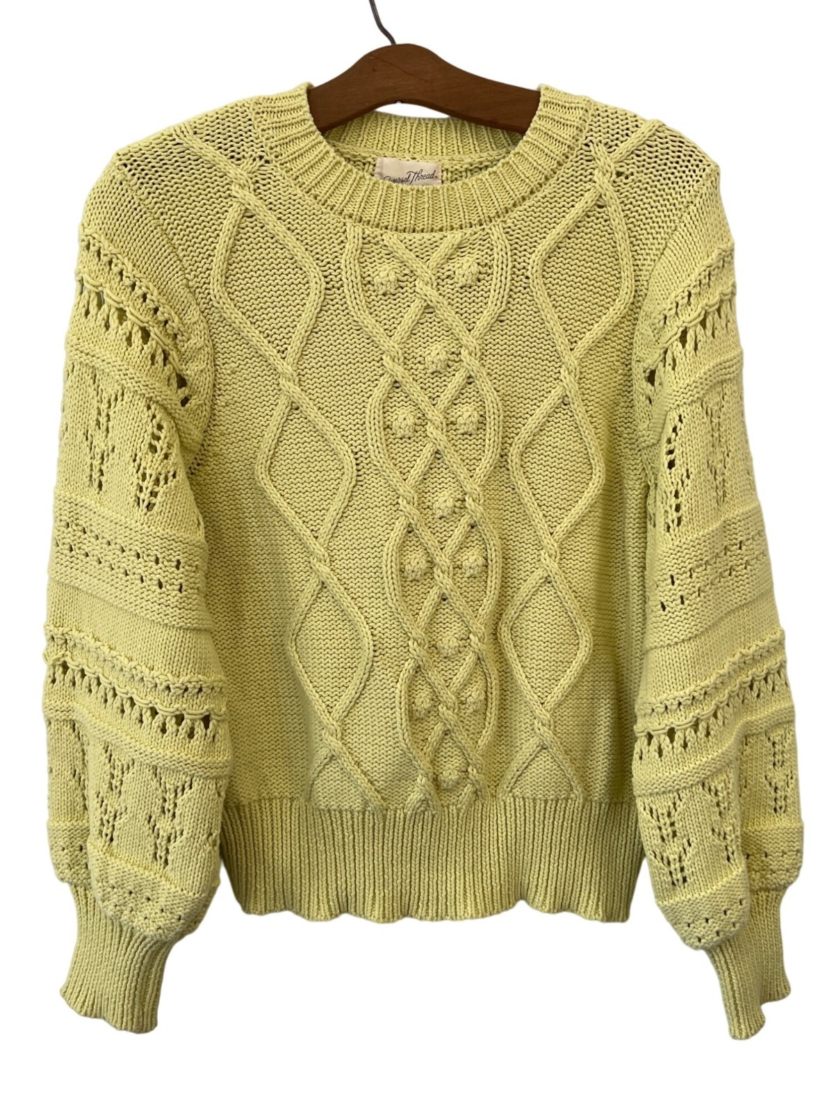 Universal Thread Cable Knit Pullover Sweater Size… - image 1