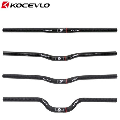 KOCEVLO Carbon Bike Handlebar 25.4mm BMX Folding Bike Flat Riser U Bar