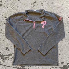 Womens Phillies Quarter Zip SZ L
