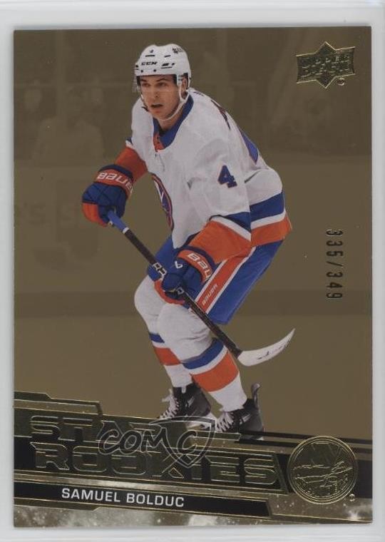 2023-24 Upper Deck Star Rookies Box Set Gold 335/349 Samuel Bolduc #18 6q5