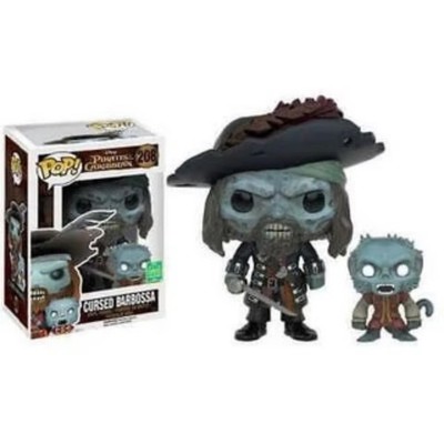 POP Pirates Of The Caribbean Cursed Barbossa Vinyl Figure 208 *NEU/OVP*