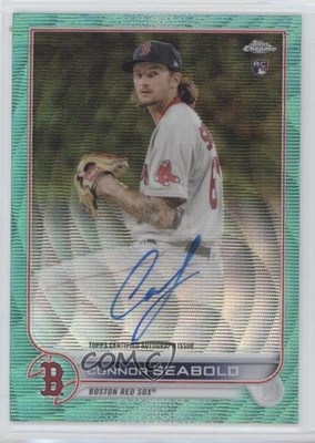 2022 Topps Chrome Rookie Aqua Wave Refractor 146/199 Connor Seabold Auto RC 5h0