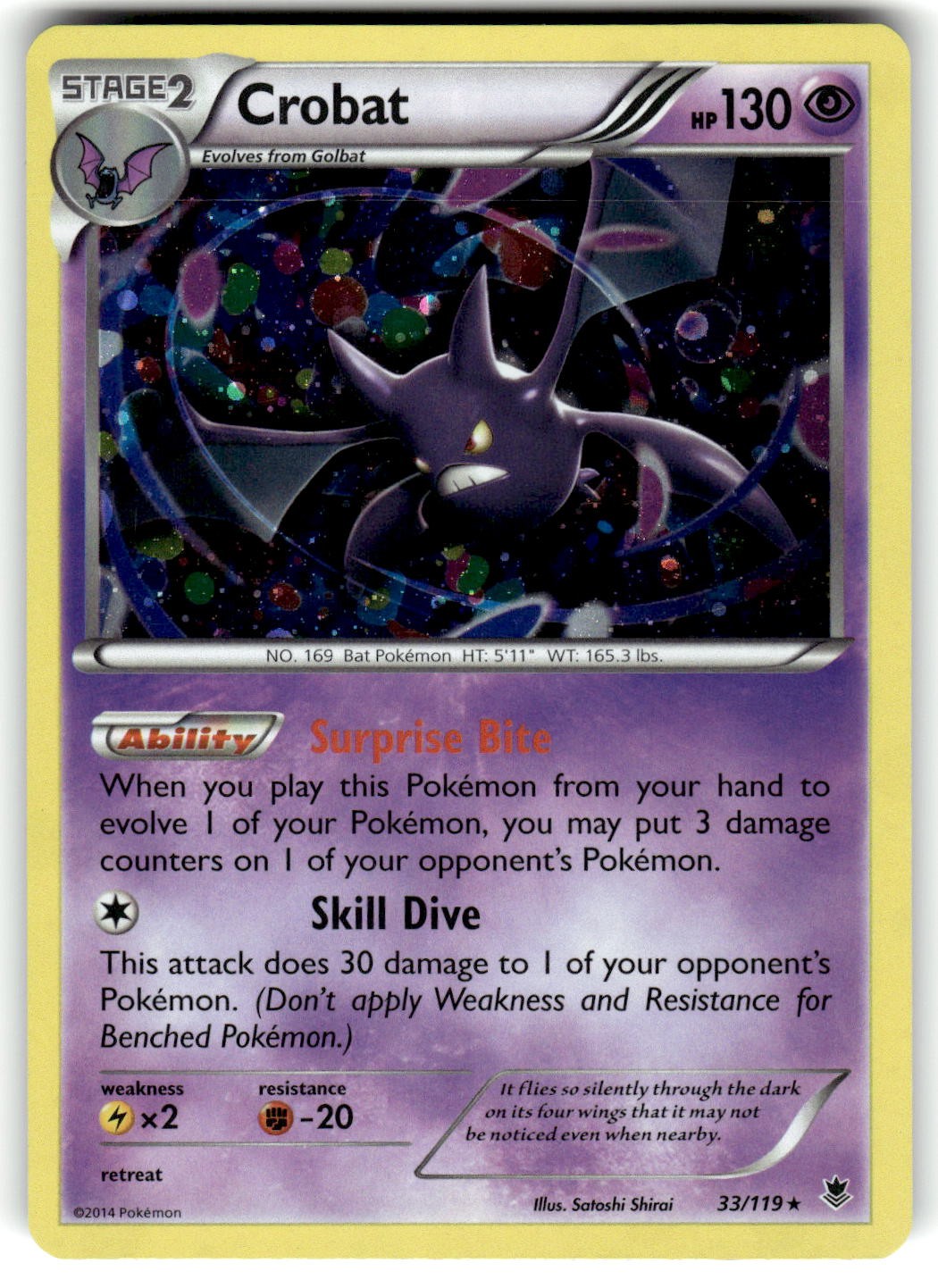 Crobat (Cosmos Holo) Promo Miscellaneous Cards & Products 033/119 LP