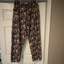 90s Vintage Rare Chefwear Nicole Miller 100 Cotton Pepper Print Chef Pants