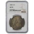 1886 S Morgan Dollar AU 53 NGC Silver $1 Coin SKU:CP71