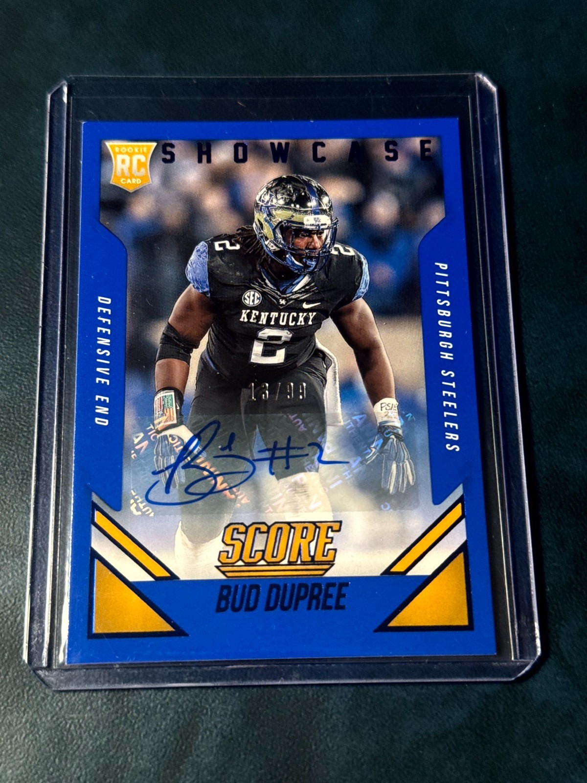 Bud Dupree Panini Score #345 Autograph-Showcase