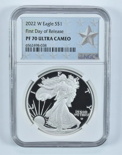 2022-W American Silver Eagle FDOI PF70 UCAM NGC West Point Label *9117