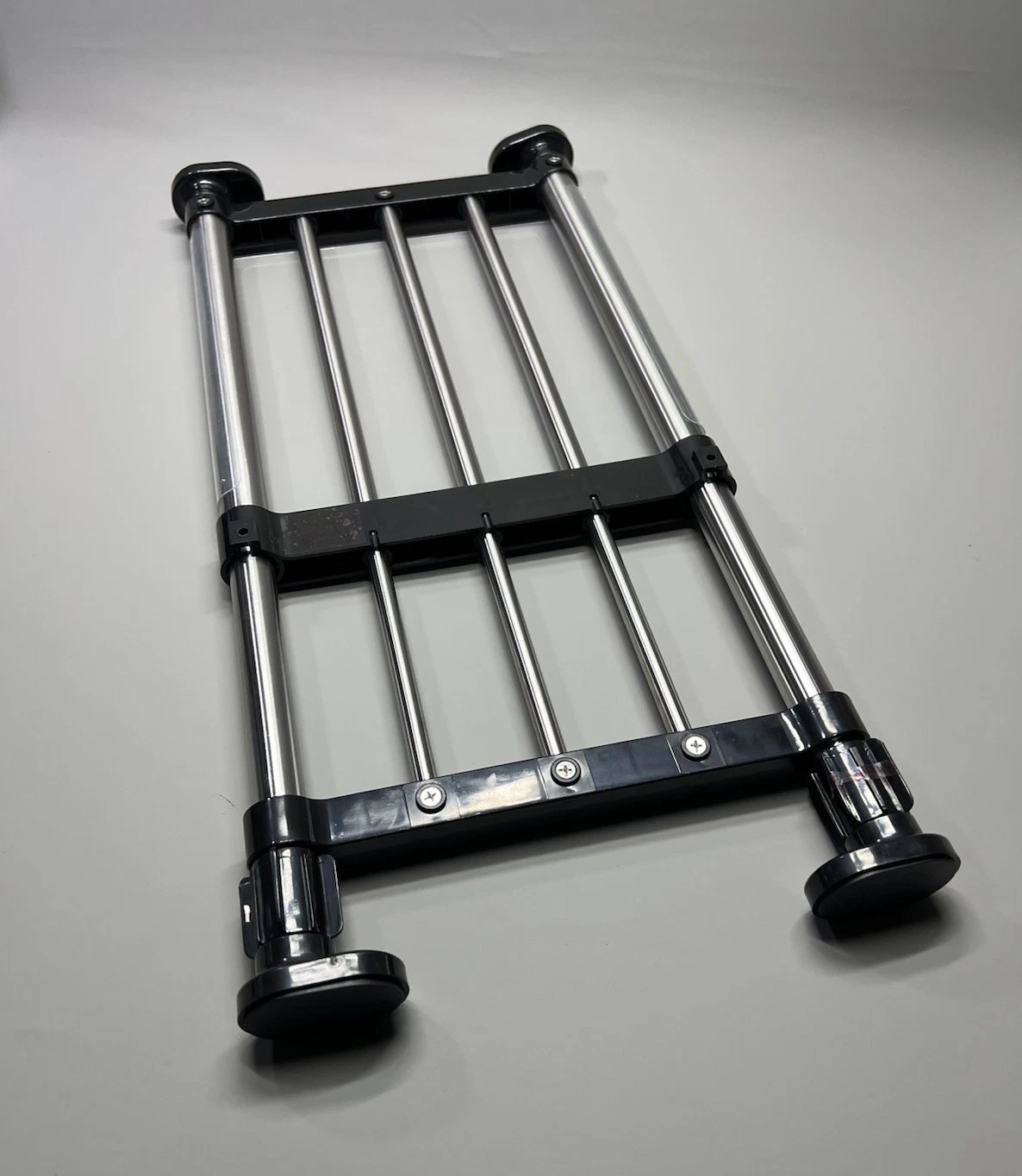 Expandable Closet Tension Shelf Rod Metal Storage Rack Cabinet Organizer 40-60cm