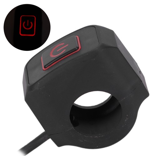 Red 22mm Motorcycle Handlebar Switch Control Button Waterproof Universal Fo - Picture 21 of 24