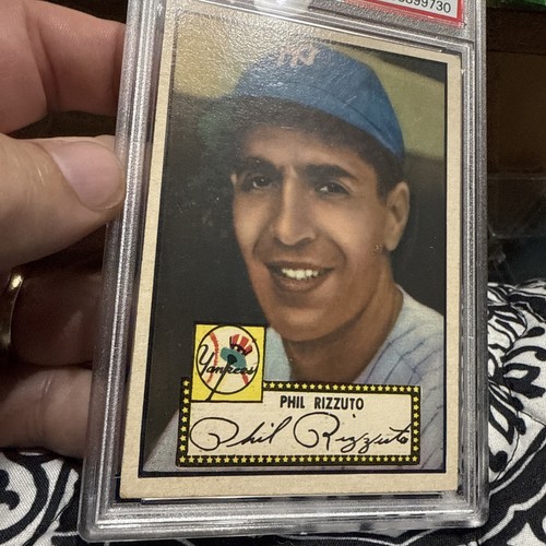 1952 Topps Phil Rizzuto #11 Black Back PSA 4 New York Yankees MVP HOF Scooter - Bild 2 von 24