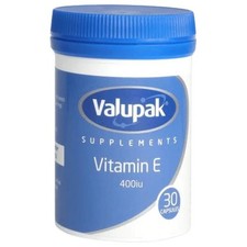 Image of Valupak Vitamin E 400iu 30 Capsules