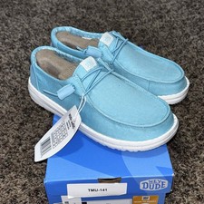 Hey Dude Wendy Canvas Turquoise Size 5 Slip On Shoes New Women  s