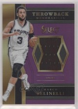 2017 Panini Select Throwback Memorabilia Purple Prizm 68/99 Marco Belinelli 17kh