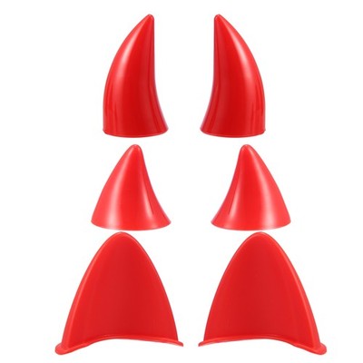 1 Set Motorrad Katze Ohren Stil Helm Teufel Horn Dekoration Rot