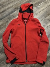 Nike Dri-Fit Showtime Basketball Hoodie Jacket Red Women's Sz S 930725-657