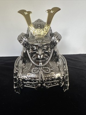 Nikka Japanese Whiskey Samurai Metal Bottle Cover / Topper 6.75  High -No bottle