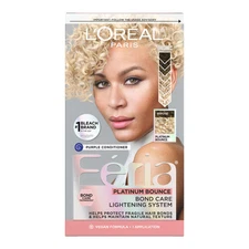 Feria Platinum Bounce Lightening Hair Color with Anti Brass Conditioner