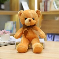 30cm Colorful Bear Plush Doll Soft Stuffed Teddy Birthday Gift - Light Brown