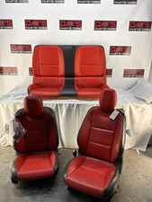 2010 Chevy Camaro Ss Seats Fronts And Rears Orange Leather Oem