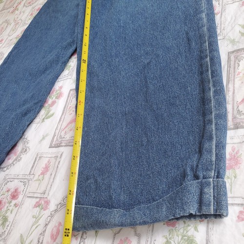 Vintage 90s Tommy Hilfiger Blue Jean Pants Men’s Size 32x30 Pleated Cuffed Y2k - Picture 7 of 7