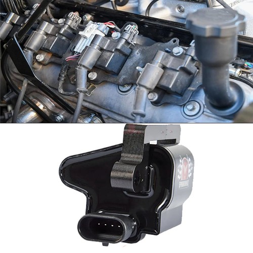 8 Pack Square Ignition Coil & Spark Plug Wire For Chevy GMC 4.8L 5.3L 6.0L 8.1L - Picture 2 of 24