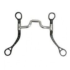 Myler MBB Black Steel Flat Shank Horse Bit - MB 43MP Narrow Medium Ported