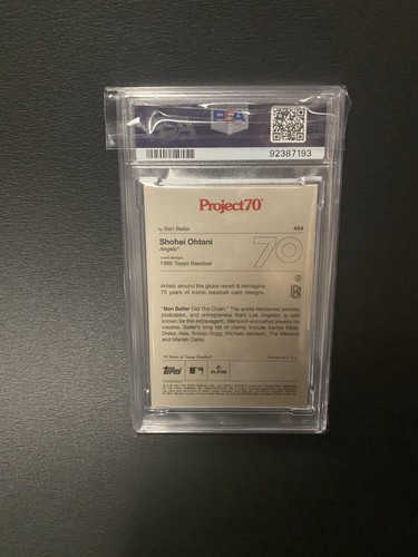 2021 topps project 70 shohei ohtani 454 - Picture 2 of 2