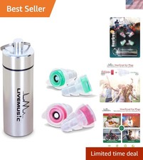 Comfortable Silicone Ear Plugs with Aluminum Case Ideal for Sleep Travel