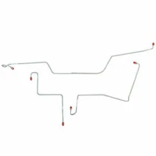 Fits 1966 Ford Fairlane Front Brake Line Kit with Standard Drum Brakes-DKT6601OM