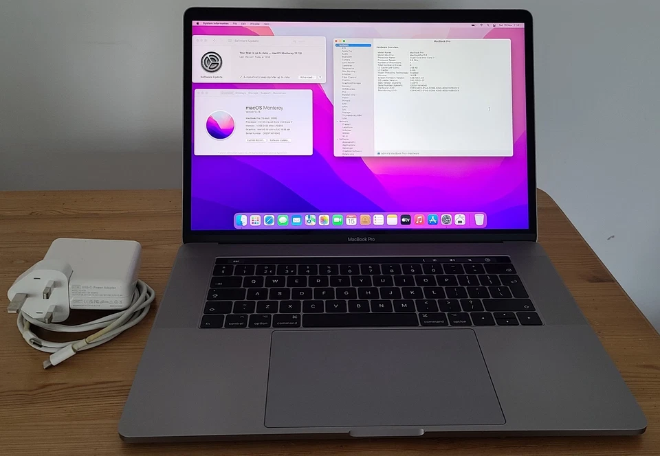 MacBook Pro Touch Bar 15" (Intel Core i7, 2.9GHz, 16GB RAM, 2TB SSD) A1707 - Image 2 of 4