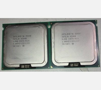 LOT OF 2 SLANQ Intel Xeon E5450 Quad Core 3.00GHz 1333MHz 12MB Processor TESTED