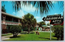 Madeira Beach Florida Caribbean Apartments by Gulf of Mexico 1963 Postcard FL
