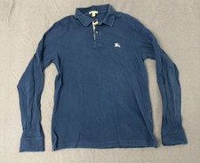 Burberry - Brit Henry Nova Check - Men's Classic Pique Long Sleeve Polo - Size M