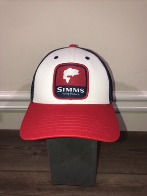 Simms baseball, cap, adjustable, red, white, and blue￼