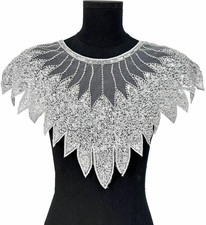 Bead Sequin Mesh Bottom Embroidery Handmade Collar New DIY Front Collar Clothing