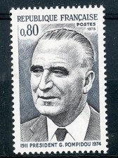 🦬Timbre France N°1839 - Luxe ** - Georges Pompidou - MNH** - 1975🦬
