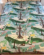 IKEA SKOGSDUVA Duvet Cover Twin Woodland Forest Scene Animals Owl Deer