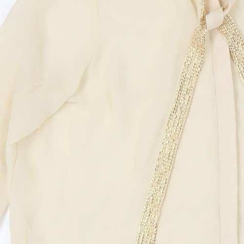 Blusa mediana de lentejuelas beige para mujer Vero Moda - Imagen 6 de 12