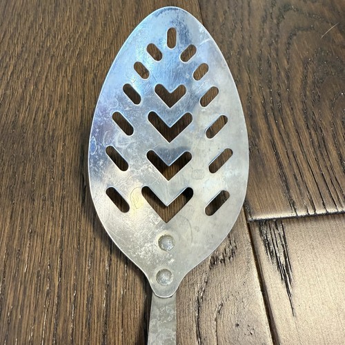 Vtg Stainless Steel Slotted serving spoon wood handle 13” long Japan Kitchen - Picture 3 of 8