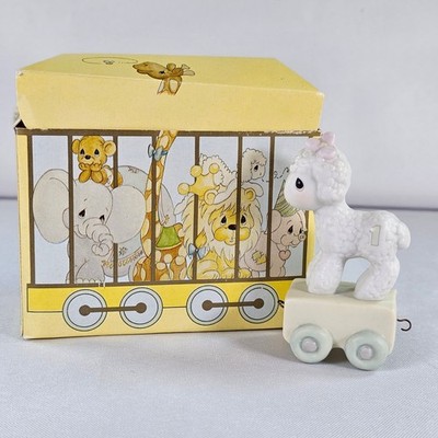 Precious Moments Birthday Train One Year Old Happy Birthday Little Lamb Figurine