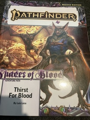 Pathfinder 2nd Edition Shades Of Blood Thirst For Blood, Abenteuerpfad 