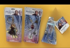 Disney Frozen II Anna Elsa Bff Necklace , Keychain , Bracelet Girls Jewelry 3pcs