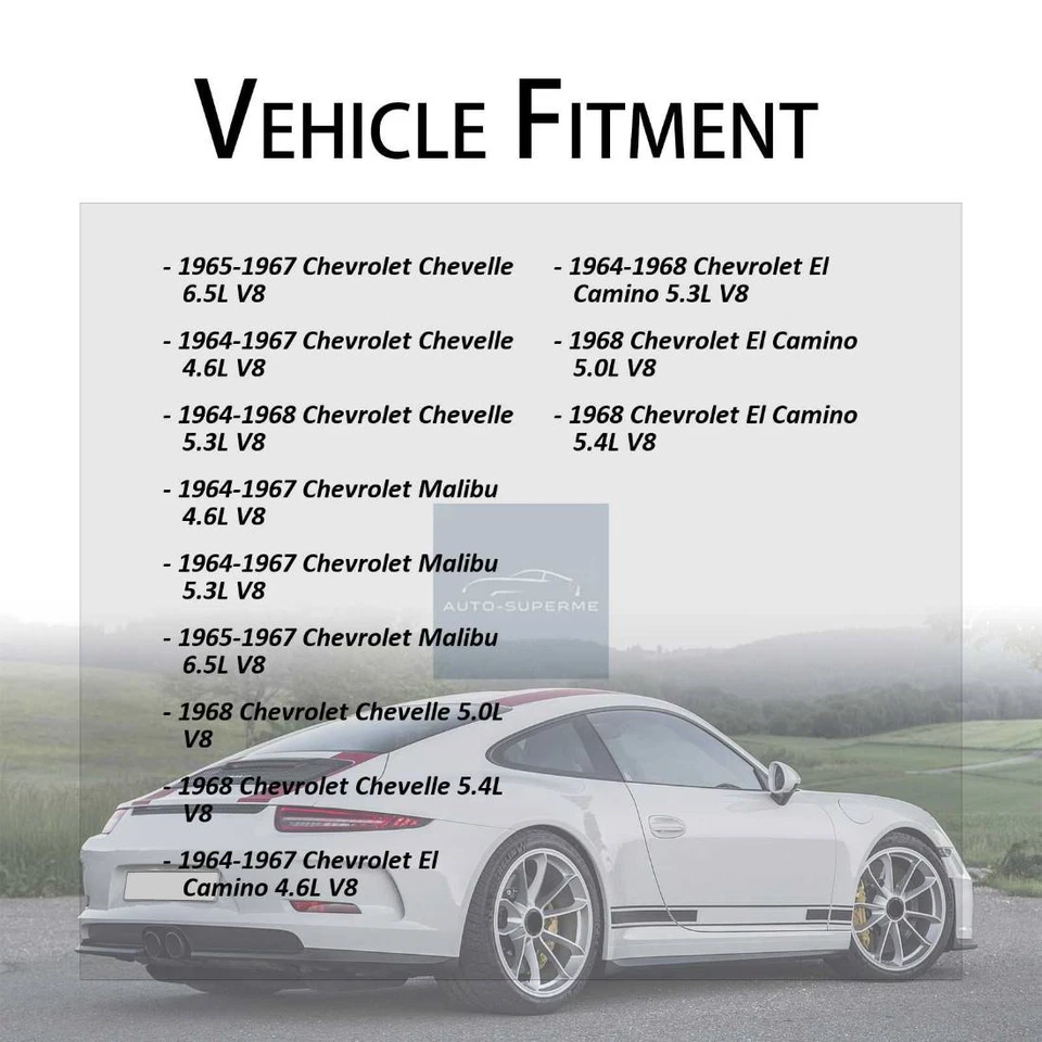 Bomba de dirección asistida para Chevrolet El Camino 1964 1965 1966 1967 1968 5,3 L Foto 2 de 4