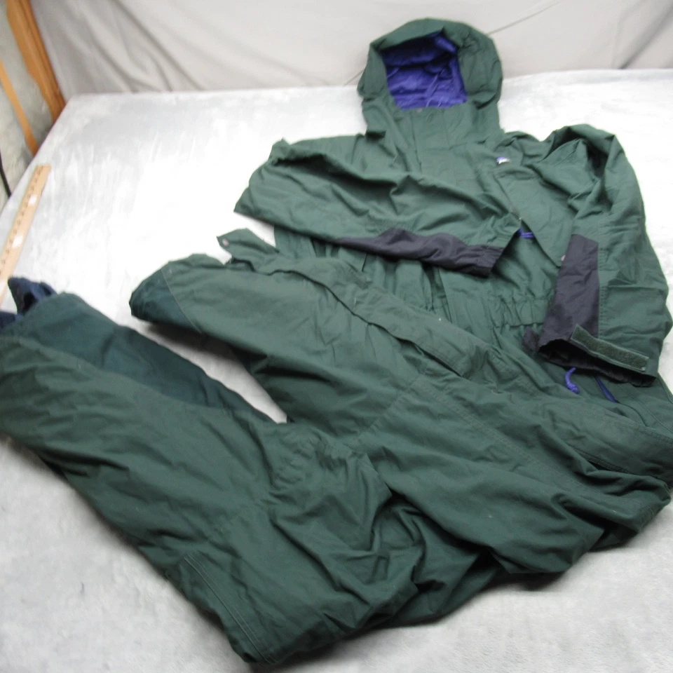 Traje de nieve Patagonia de una pieza para hombre verde medio resistente al agua esquí de colección raro Foto 2 de 4