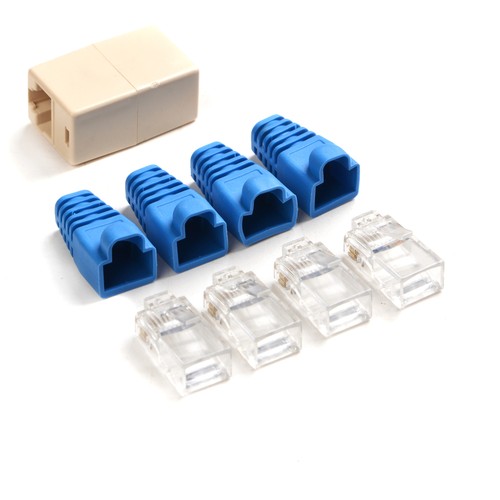 100 Pcs Mesh Cable Head Rubber Cover Network Plug Connector Boots Cap - 第 11/12 張圖片