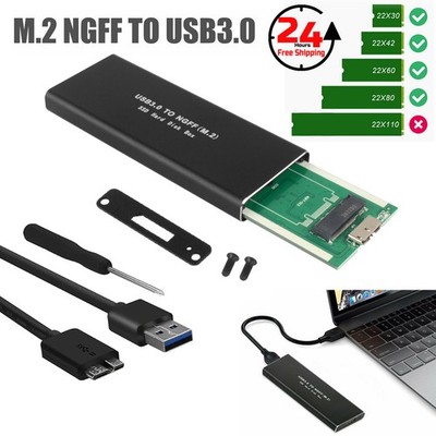 M.2 SATA SSD to 3.0 USB External SSD Reader Converter Adapter Enclosure