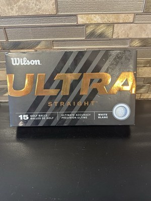 NIB Wilson 15 Pack Ultra Straight White Long Distance Golf Balls