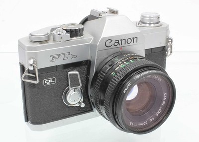 Canon FTb QL SLR Kamera mit  Canon FD 50mm 1:1.8 - 65657